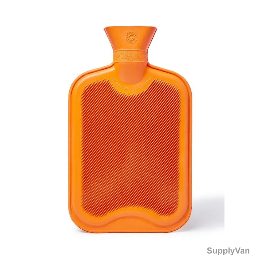 3W Plush Cover Hot Water Bottle, 3W ORG-0050, 2 Ltrs, Orange — image 1