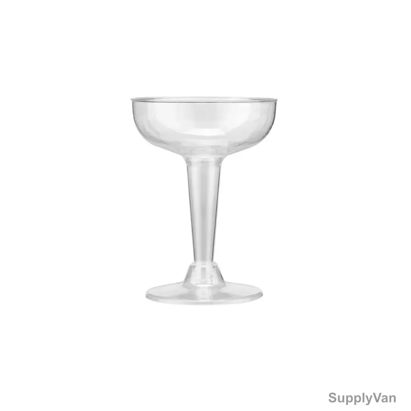 Hotpack Champagne Glass, Plastic, 4.5 Oz Capacity, Clear, 6 Pcs/Pack — image 1
