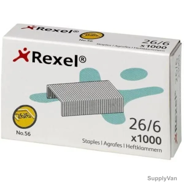 Rexel Staple Pin, No-56, 26/6, 1000 Pcs/Pack