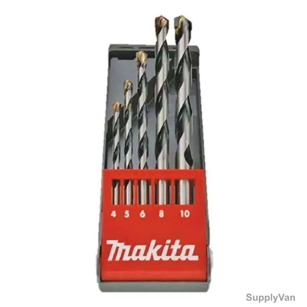 Makita Masonry Drill Bit Set, D-05175, 5PCS