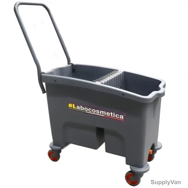Mafra Bucket W/ 2 Tanks on Wheel, A0268, Grey