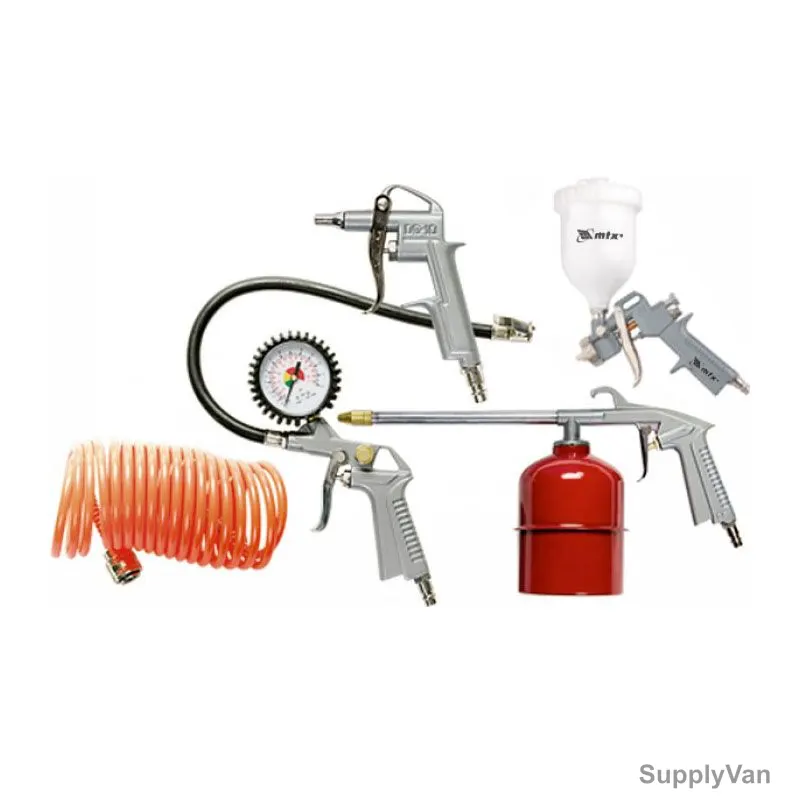MTX Pneumatic Tool Set, 573049, 1/4 Inch Connection Size, 5 Pcs/Set — image 1