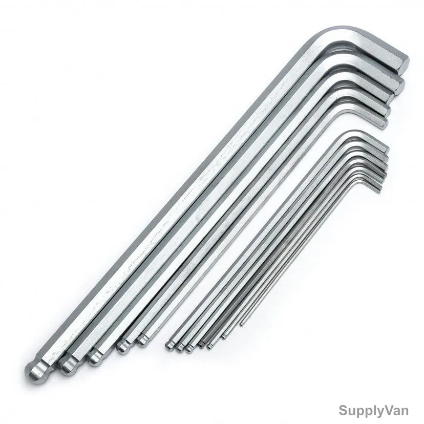 Sata SAE Extra Long Ball Point Hex Key Set, ST09102SJ, 12 Pcs/Set