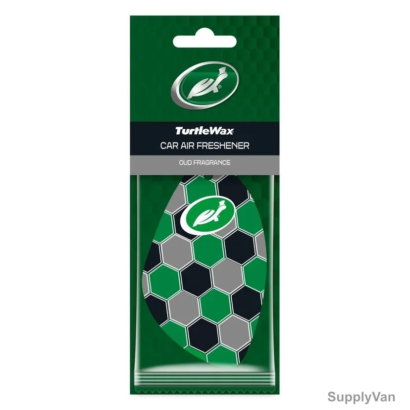 Turtlewax Cellulose Hanging Car Air Freshener, Oud, 2 Pcs/Pack