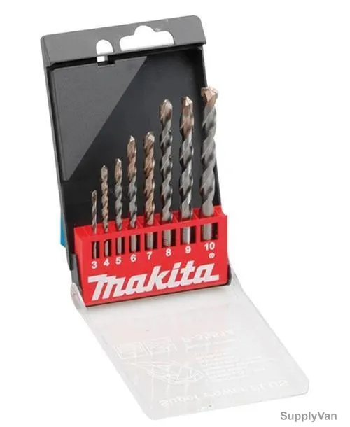 Makita Masonry Drill Bit Set, P-35514, 8PCS