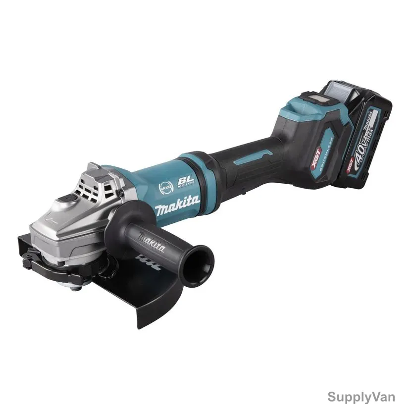 Makita Angle Grinder, GA038GM204, 1700W, 1x Fast Charger, 2x 4.0Ah MAX XGT Battery