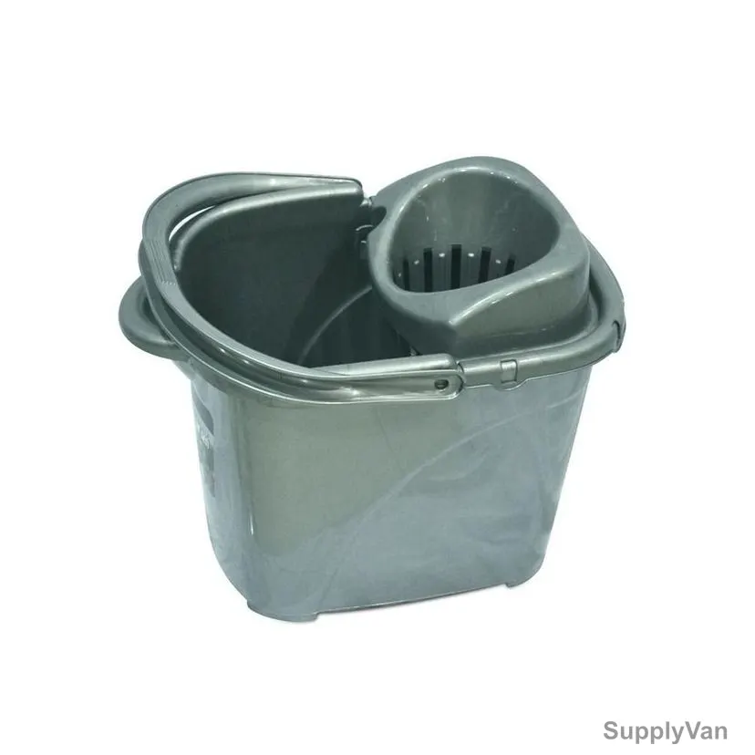 Akc Mop Bucket, MB13A-15, Plastic, 26 Ltrs, Grey