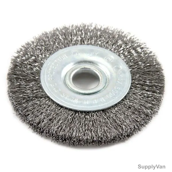 Kullen and Mezz Wire Wheel Brush, WBC-CS-100, Crimped Wire, 4 Inch, M16