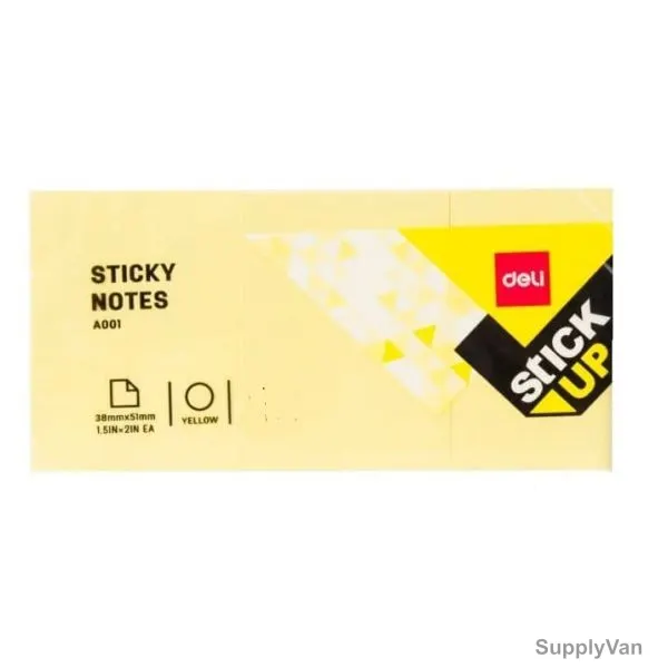 Deli Sticky Note, 1.5 Inch Width x 2 Inch Length, 600 Pcs/Pack