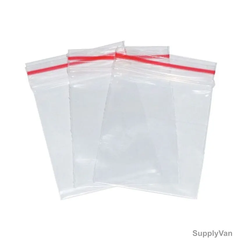 Reclosable Poly Bag With Zipper, Plastic, 27 x 30CM, 40 Pcs/Pack