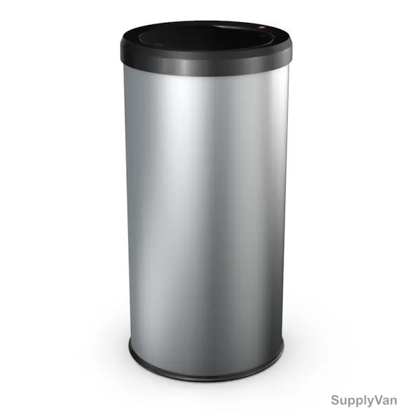 Hailo Spacious Waste Bin, Hlo-0845-120, Touch XL, 46 Litres, Silver