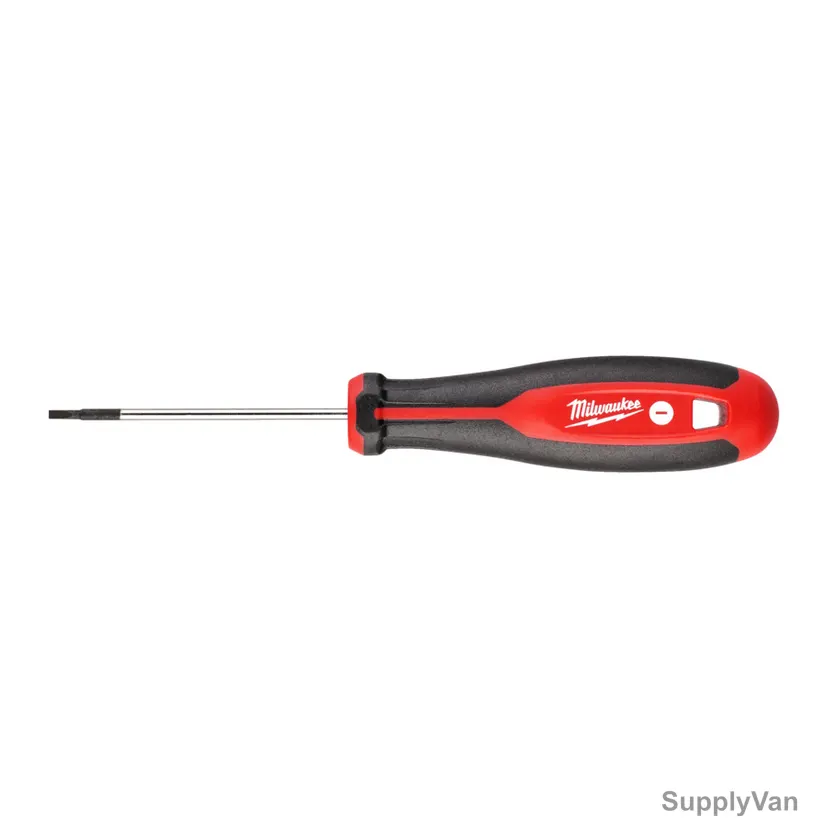 Milwaukee Tri-Lobe Screwdriver, 4932471774, Slotted, 0.4 x 75MM