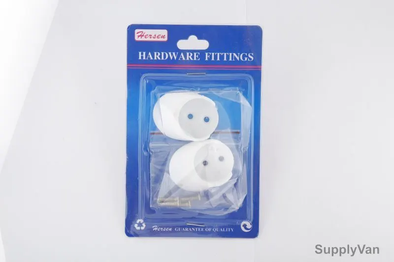 Hersen DIY PVC Side Bracket 25 mm, SAF-34, Plastic Material, White Colour