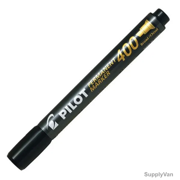 Pilot Permanent Marker, SCA400, Chisel Tip, 1.5-4.0MM Tip Size, Black, 12 Pcs/Pack — image 1