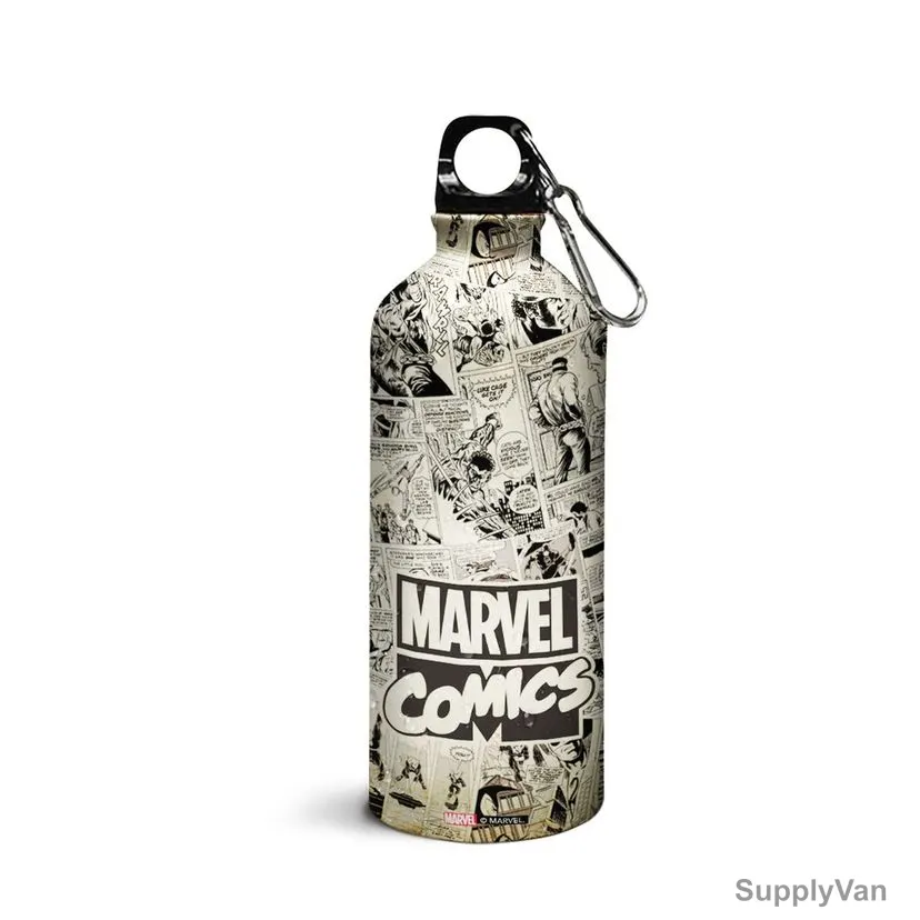 Wackylicious Marvel Comics Sipper Water Bottle, 600ML, Multicolor — image 1