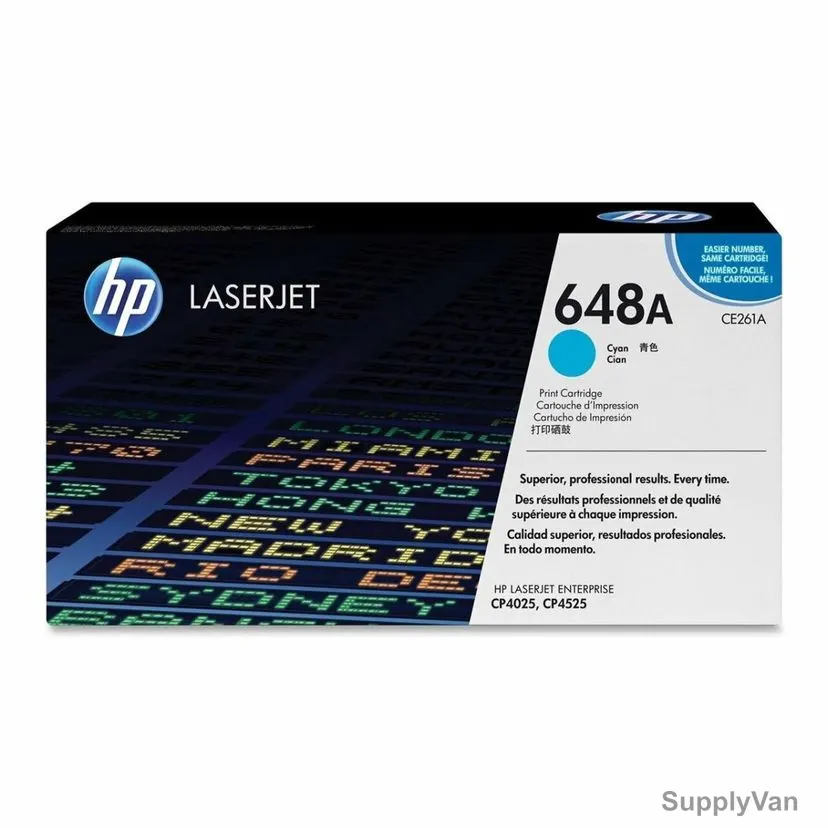 HP Original LaserJet Toner Cartridge, CE261A, 648A, Cyan — image 1