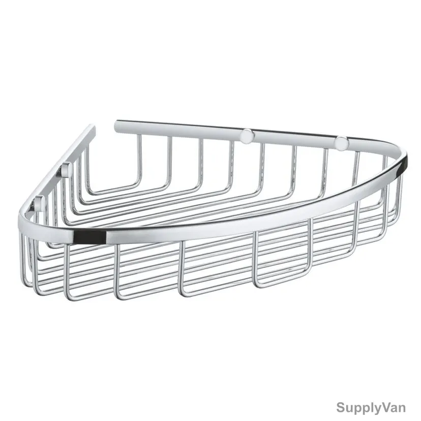 Grohe Wire Soap Basket, 40663001, Baucosmopolitan, Metal, 303CM Width x 223CM Depth, Starlight Chrome Finish