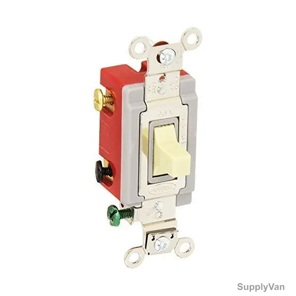 Hubbell 4 Way Momentary Toggle, HUBHBL1557I, 20A, 120-277VAC