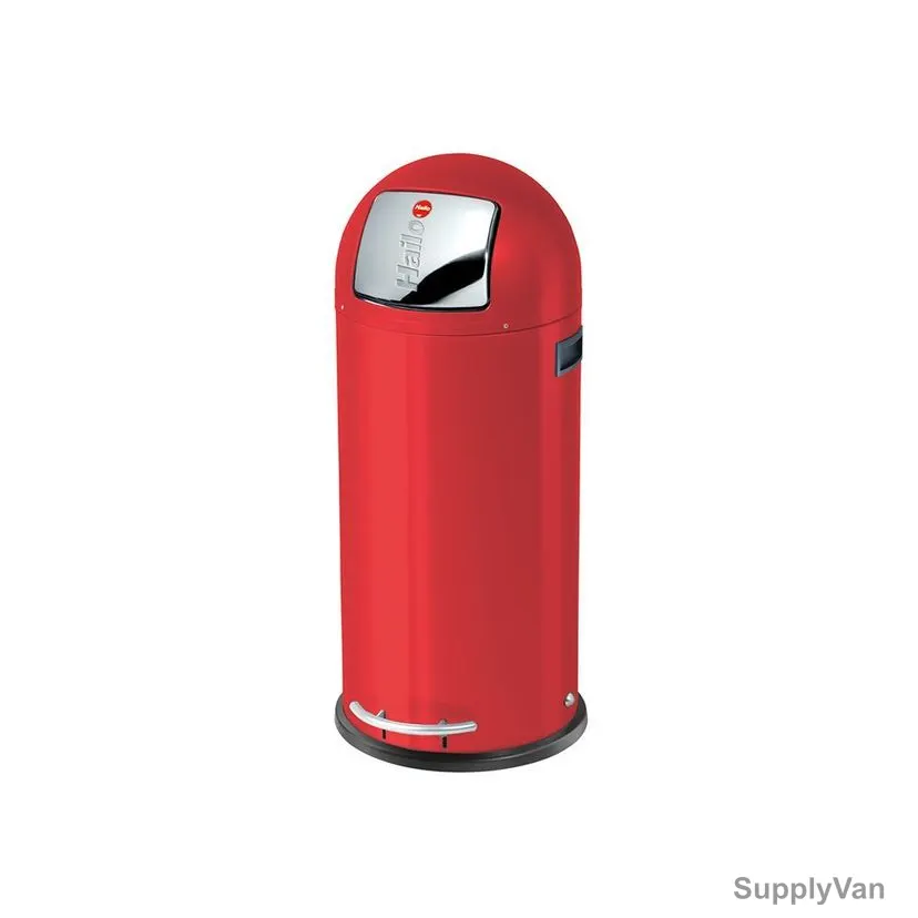 Hailo Pedal Waste Bin, HLO-0850-579, KickMaxx XL, 36 Litres, Red