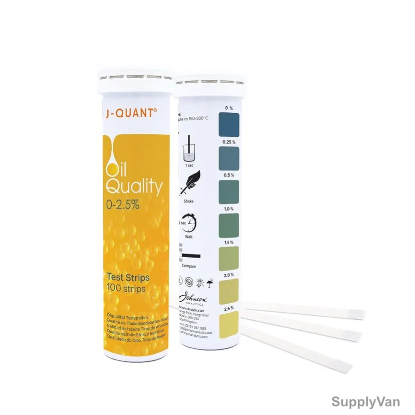 Johnson Free Fatty Acid Test Strip, 244.1, J-Quant, 0 to 2.5%, 100 Strips/Pack — image 1