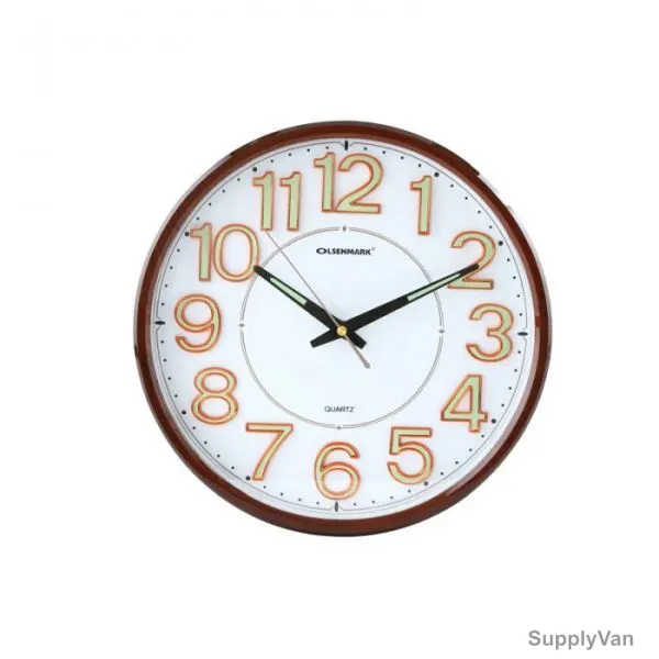Olsenmark Wall Clock, OMWC1776, Brown