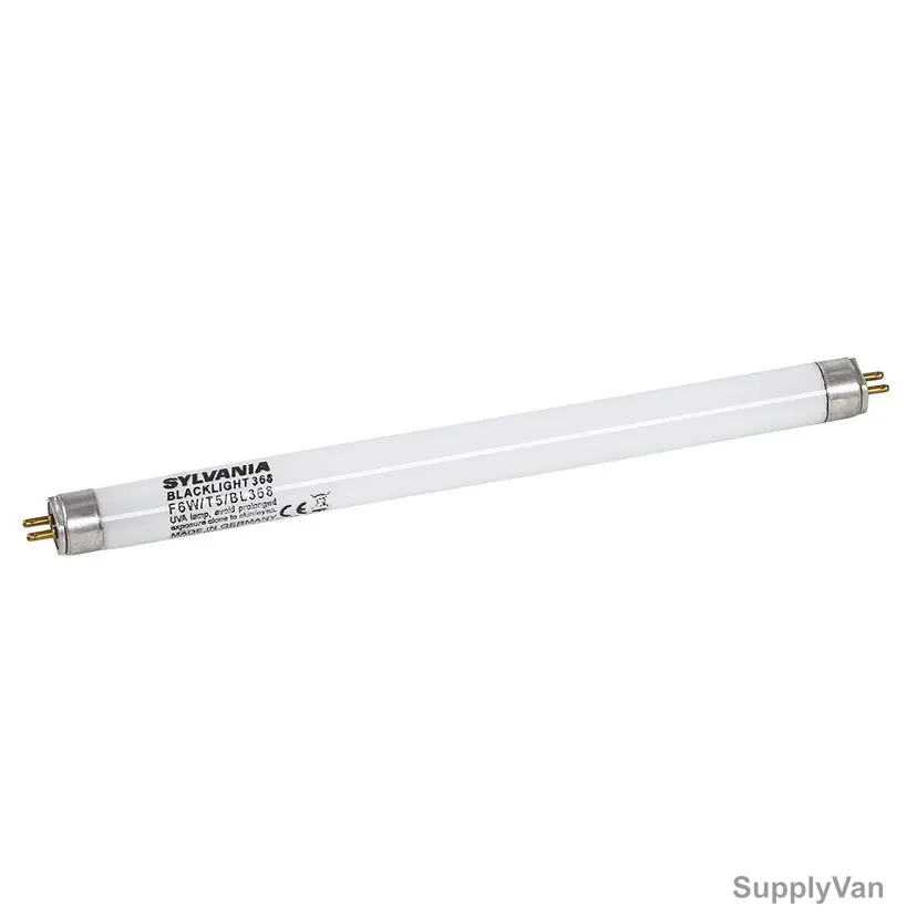 Sylvania Linear Blacklight Tubelight, F6W-T5-BL368, 6W, T5, 16MM Dia x 225MM Length