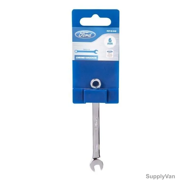 Ford Combination Spanner, FHT-EI-048, 6MM, Silver