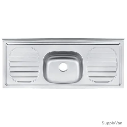 Tramontina Single Centre Bowl Kitchen Sink, 93434505, 120 x 50CM