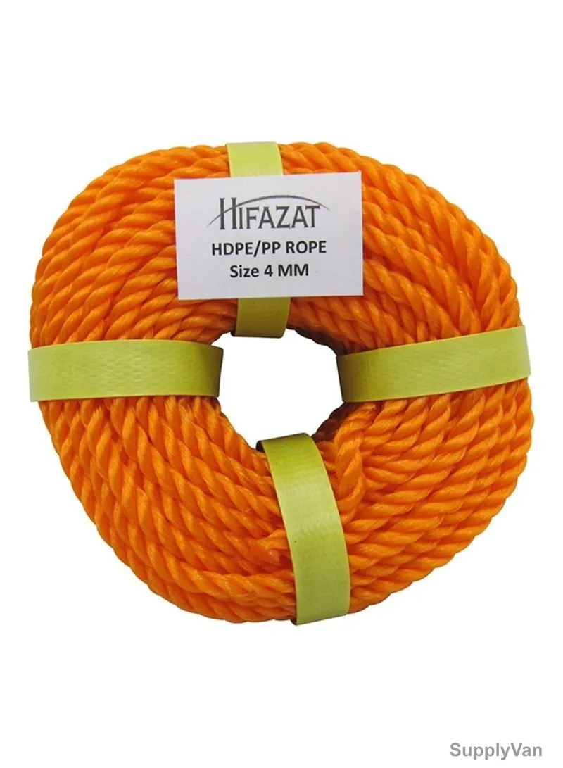 Hifazat Rope, SHGT-NRO-425, Nylon, 4MM x 22.86 Mtrs, Orange