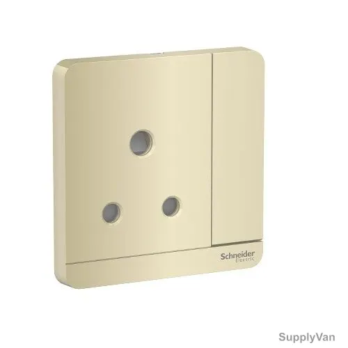Schneider Electric Switched Socket, E8315-15-WG-G12, AvatarOn, 1 Gang, 3P, 15A, 250VAC, Wine Gold