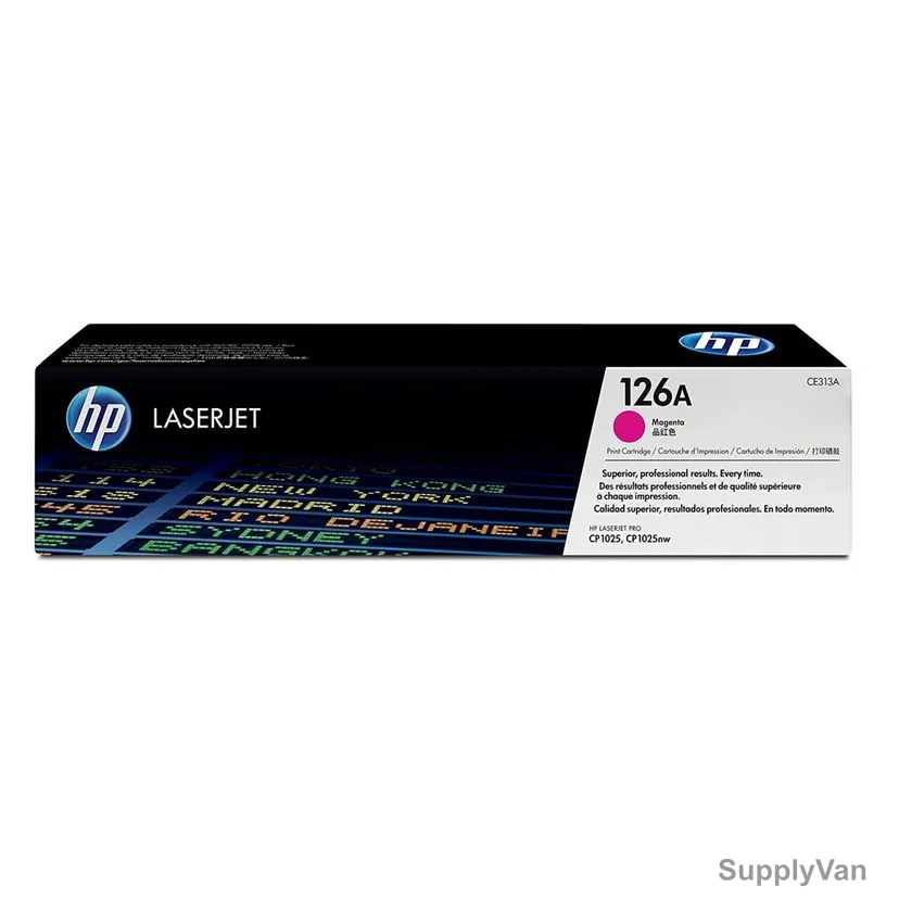 HP Original LaserJet Toner Cartridge, CE313A, 126A, Magenta