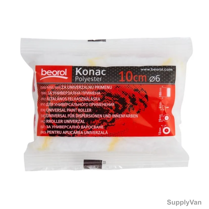 Beorol Radiator Paint Roller, RKR10K2, 10CM, PK2