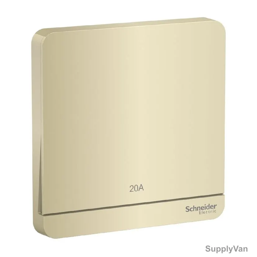 Schneider Electric Electrical Switch With LED Indicator, AvatarOn, 1 Gang, 20A, 250VAC, Wine Gold