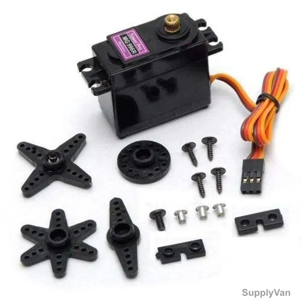 TowerPro Servo Motor W/ CNC Steering Servo Horn Arm, MG995, 7.2V — image 1