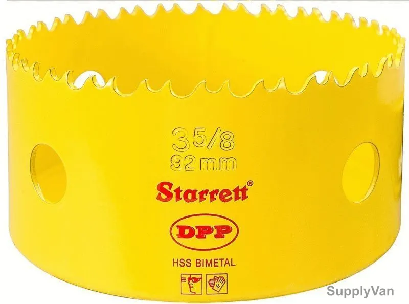 Starrett Dual Pitch Professional Hole Saw, DH0358, 92mm