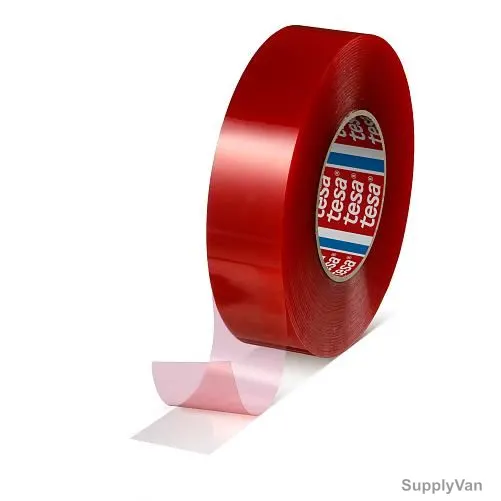 Tesa Double Sided Filmic Tape, 4965, 9MM x 50 Mtrs, Transparent