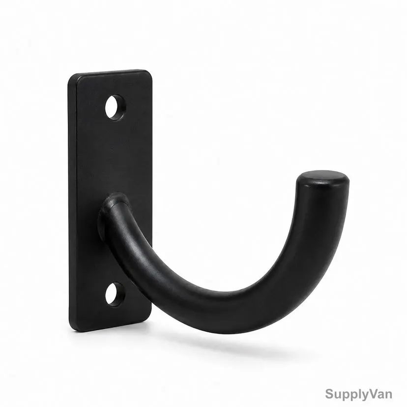 Customized Wall Mounted J Hook, MS Bar, 3MM Thk, 6 Inch x 4 Inch x 3 Inch