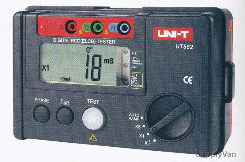 Uni-T Digital RCD(ELCB) Tester, UT582