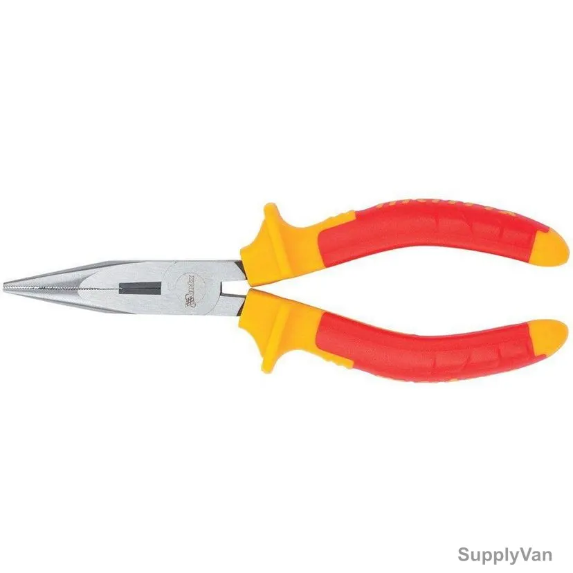 Mtx Insulated Long Nose Plier With Two Component, 171019, CrV Steel,160MM