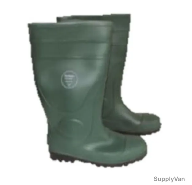 Per4mer Steel Toe Safety Gumboots, Size39, Green