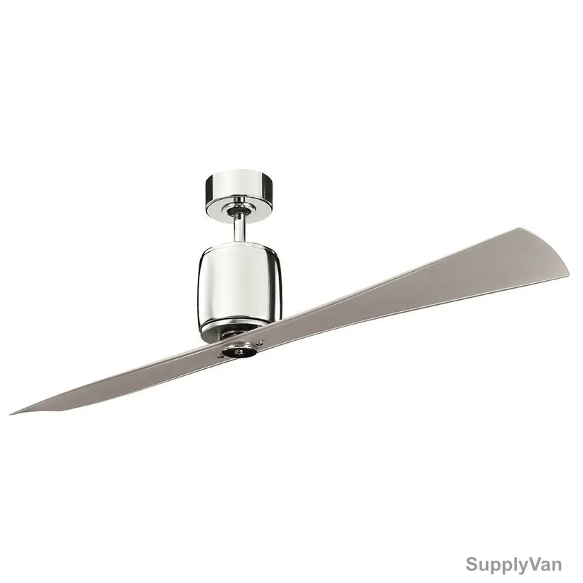 Kichler Ceiling Fan, 300160-PN, Ferron, 32.4W, 2 Blade, 60 Inch Blade Dia, Polished Nickel — image 1