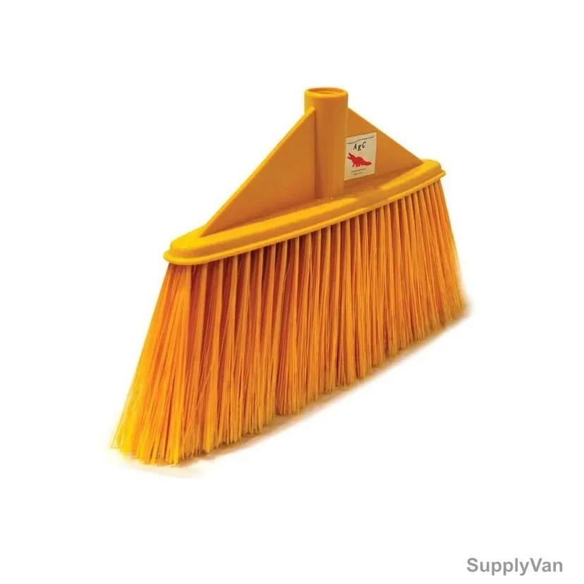 Akc Soft Broom With 130CM Metallic Handle, SB43+BH05Y, Plastic, 6CM Height x 30CM Length, Orange — image 1