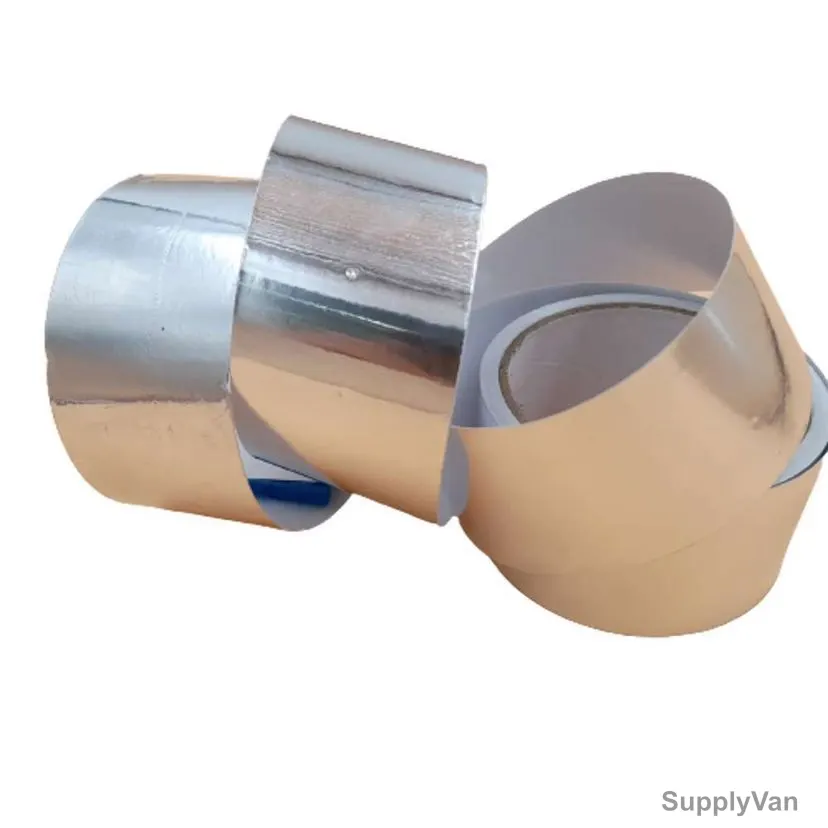 Aluminium Foil Tape, 48MM x 50 Yards, Silver, 12 Rolls/Pack