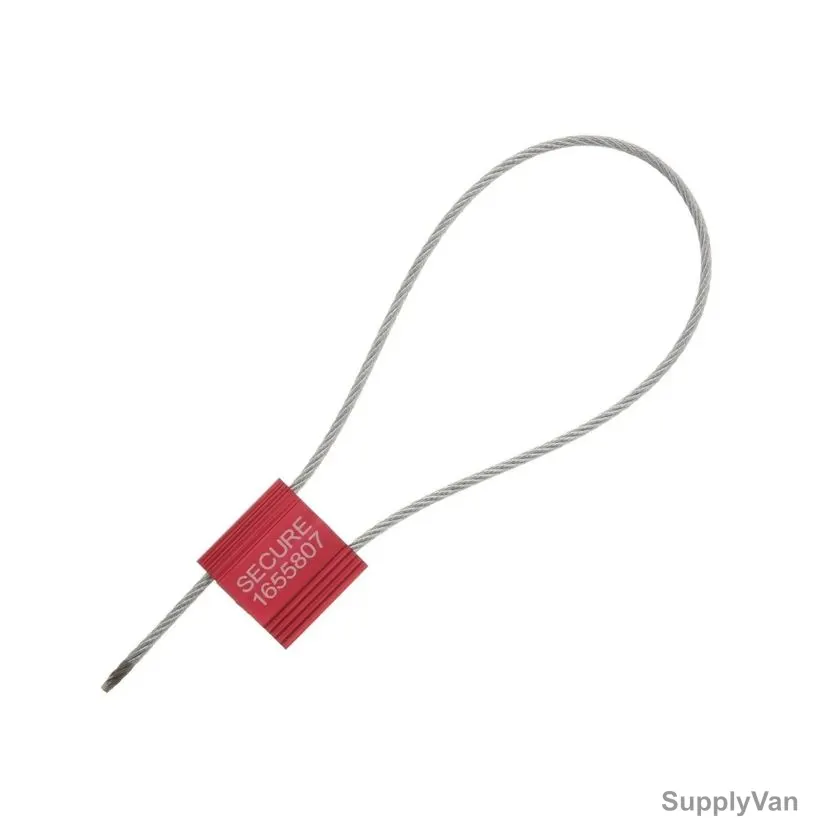 Steel Cable Seal, 1.8 x 400MM, Red