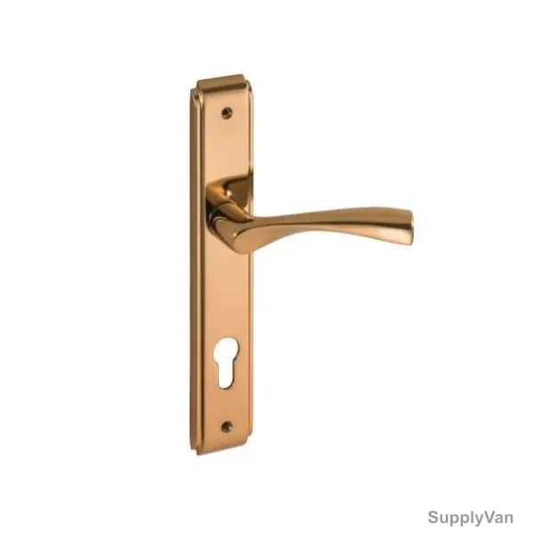 Doganlar Door Handle, Z-Neon, Zinc, Gold Plated