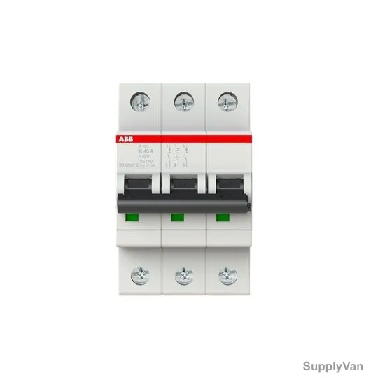 Abb Miniature Circuit Breaker, S203-K40, 400VAC, 3 Pole, 40A — image 1