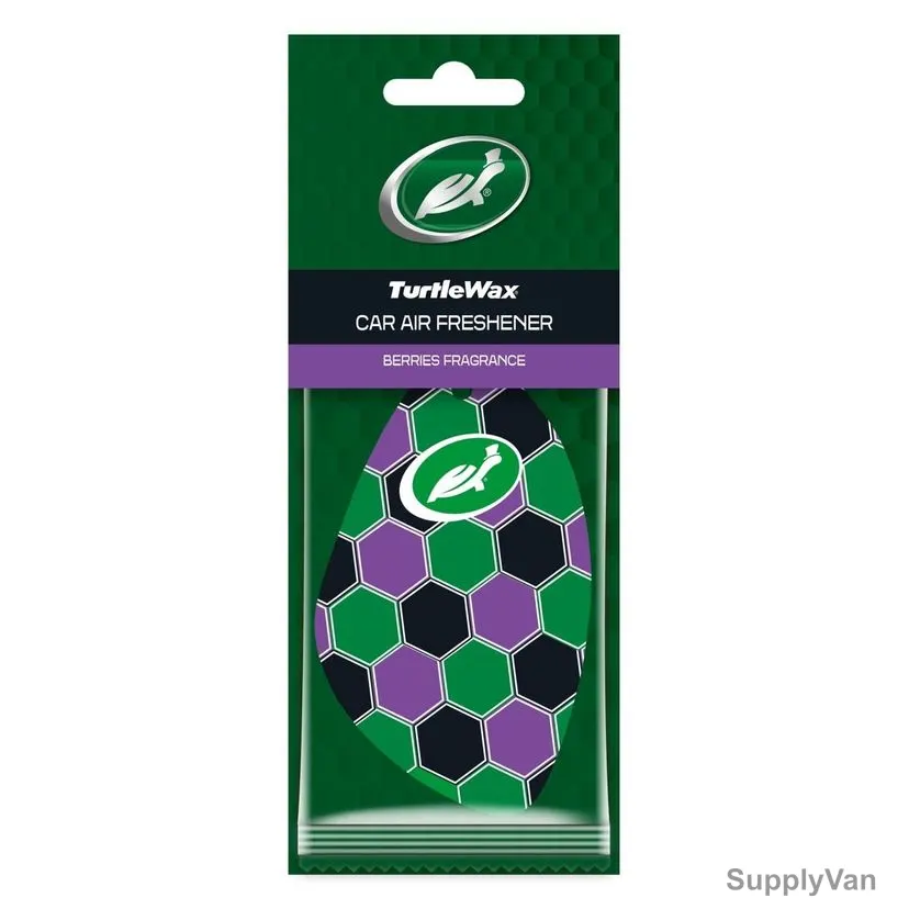 Turtlewax Cellulose Hanging Car Air Freshener, Berries, 2 Pcs/Pack