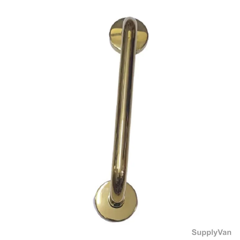 Dorfit D Type Pull Handle With Rose, DTPH019-225-PVD, Stainless Steel, PVD Finish — image 1