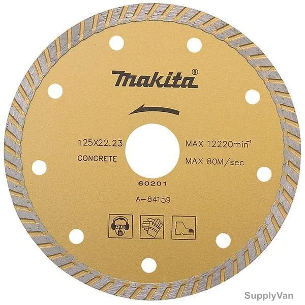 Makita Corrugated Diamond Blade, A-84040, Dry, 105MM, Silver