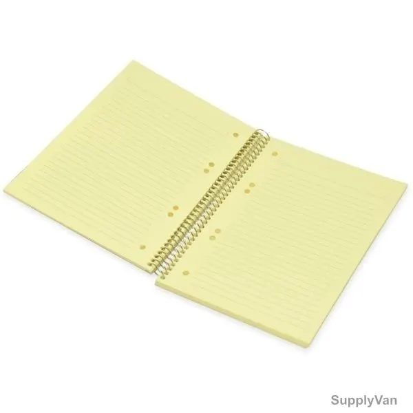 FIS Single Ruled Hard Cover Notebook with Spiral Binding, FSNBSB5100CR, 176 x 250MM, 100 Pages, Cream